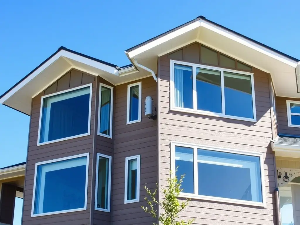 A home with energy-efficient windows, showcasing their modern design and improved insulation.