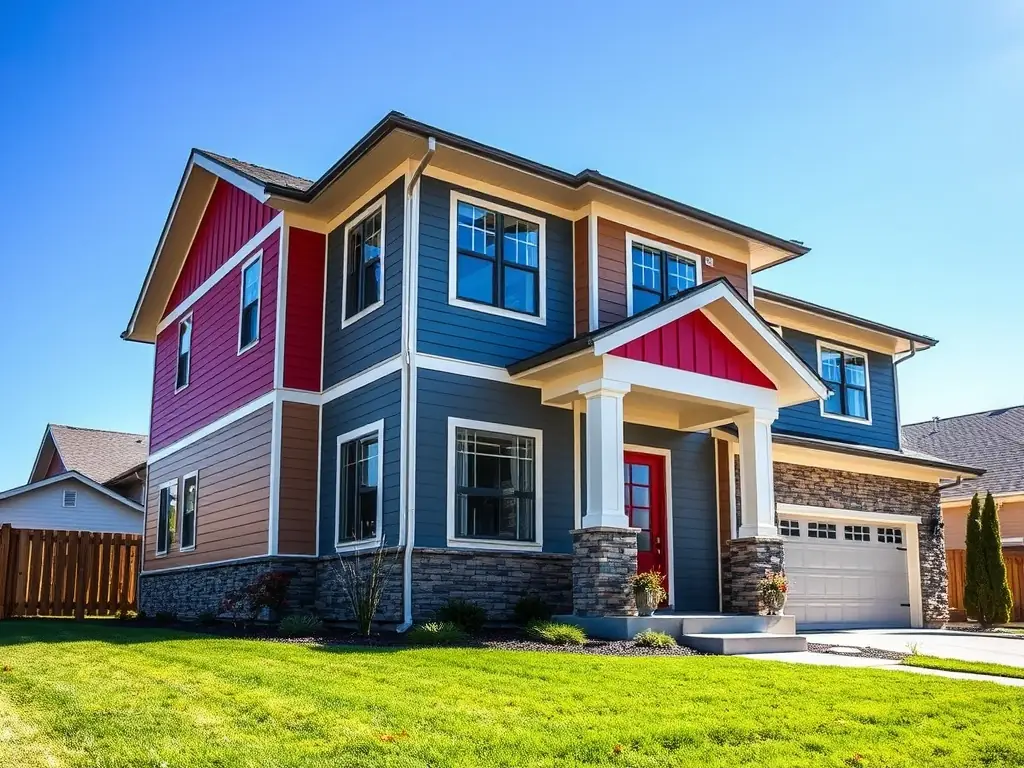 A house with newly installed vinyl siding, highlighting its durability and aesthetic appeal.
