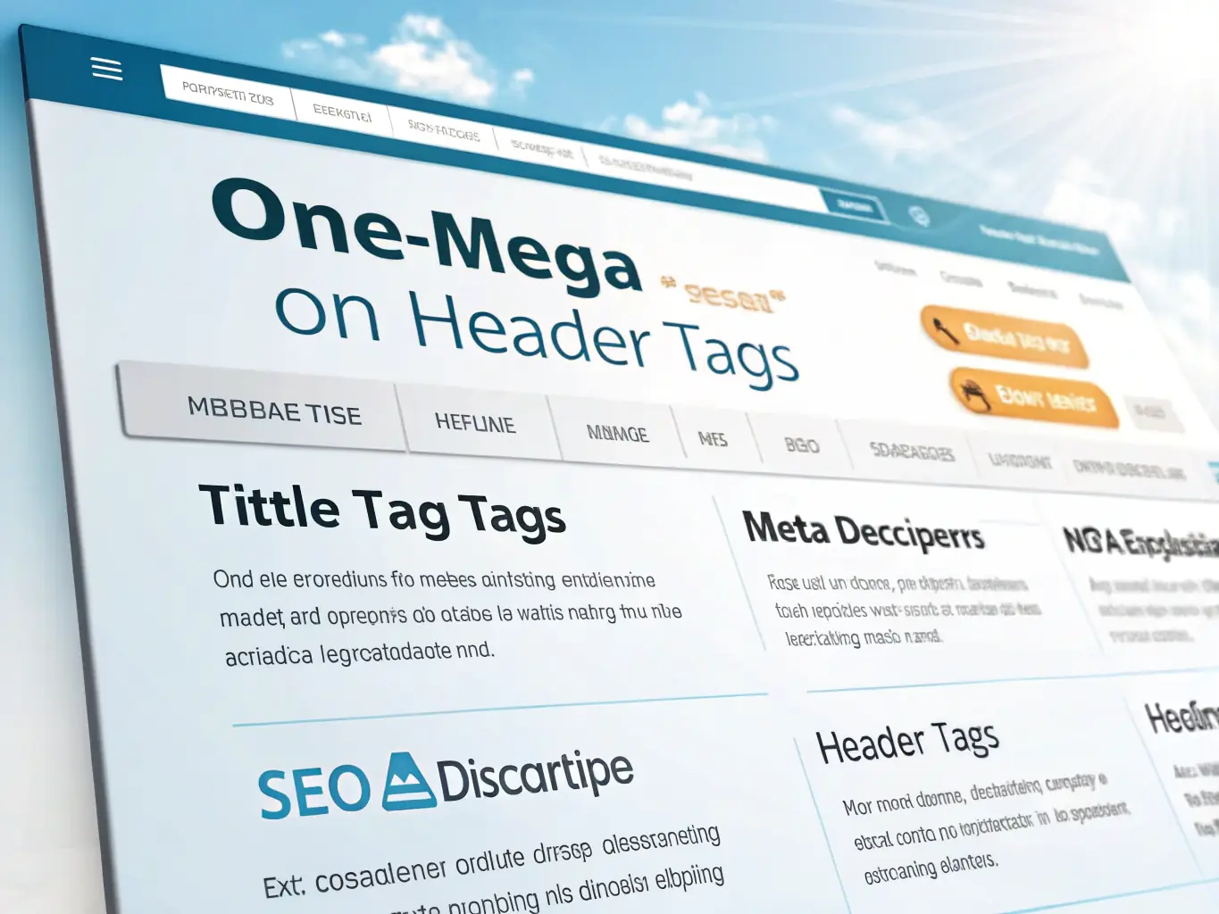 A visually appealing image representing website optimization, featuring a website interface with improved SEO elements and user experience enhancements.